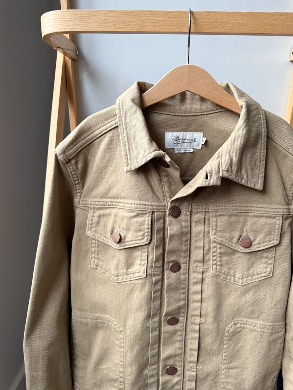 Хлопковая куртка-рубашка Bonpoint, 152