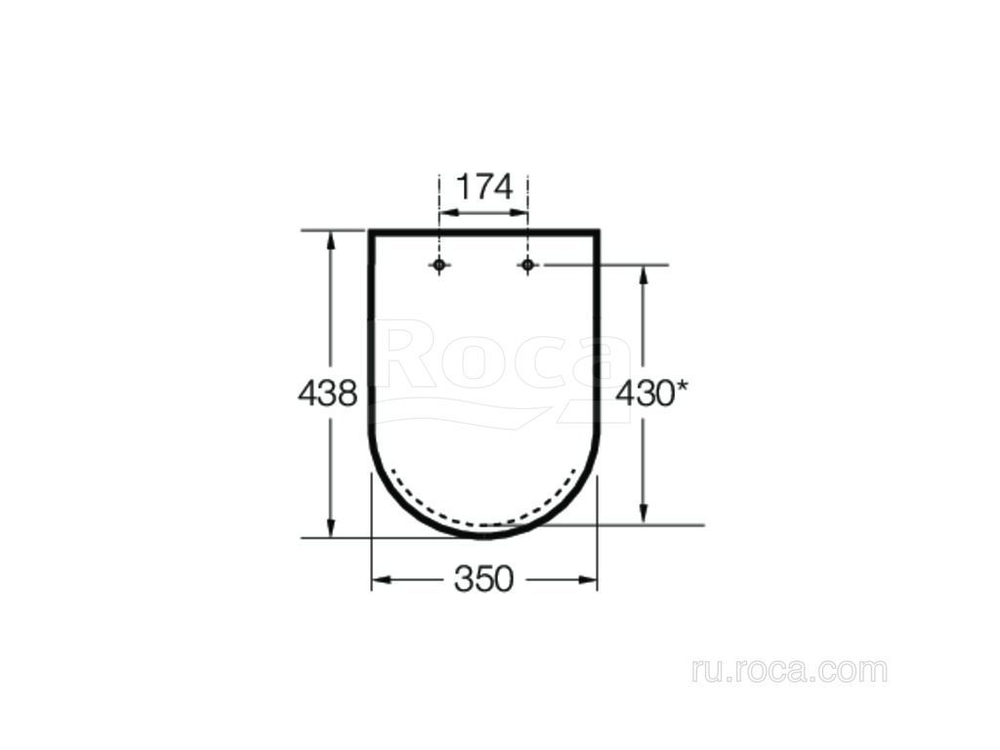 Крышка для чаши Roca Debba Round Soft Close 801B2200B