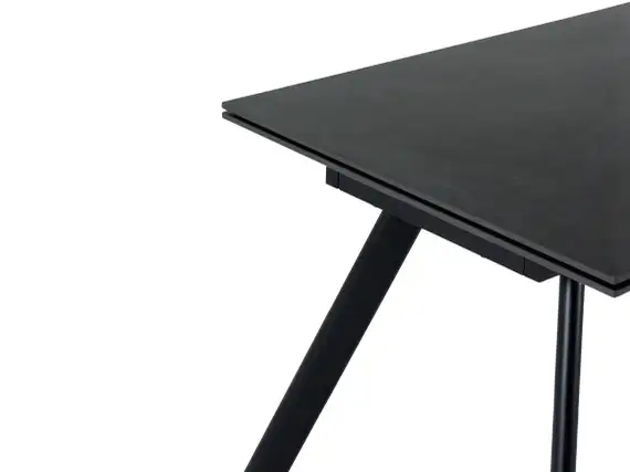 Раскладной стол Bronte, 160-240х90 см, черная керамика