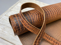 Тусон цв. Коньячный / Tucson Cognac, толщ. 3,5+ мм, ременная кожа