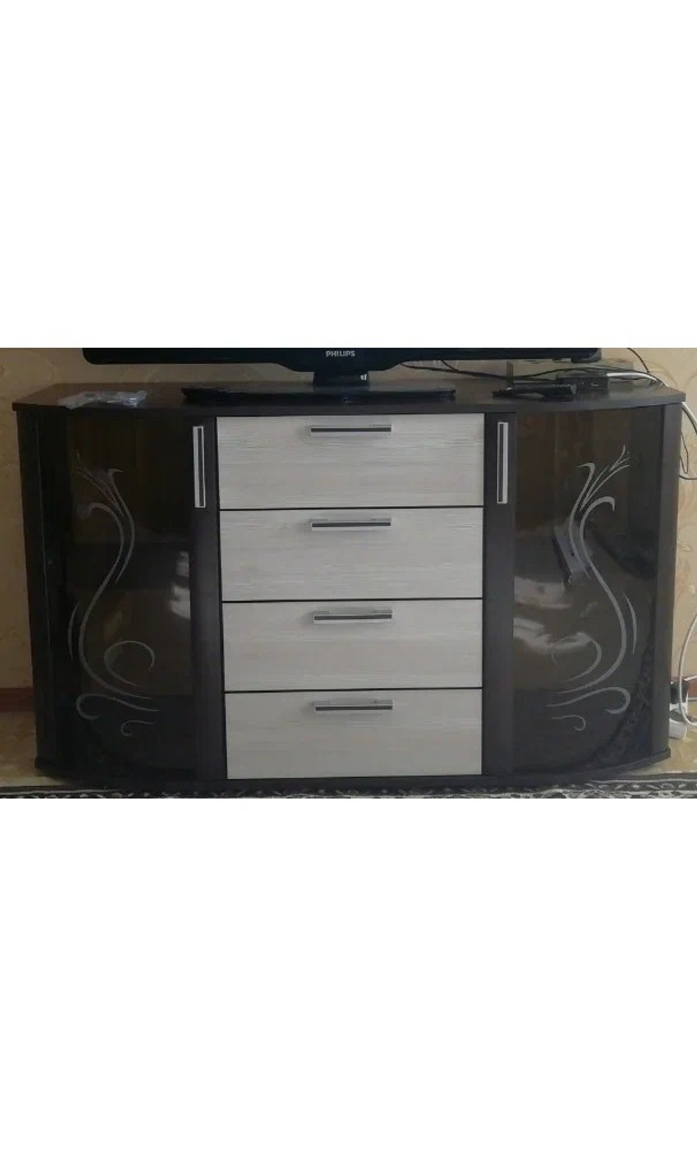 Комод со стразами Грация, венге/лоредо