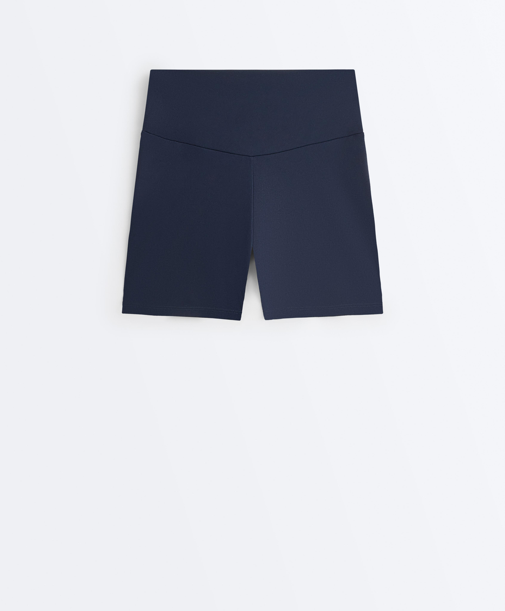 OYSHO Велосипедки Comfortlux с высокой посадкой длиной 10 см, синий