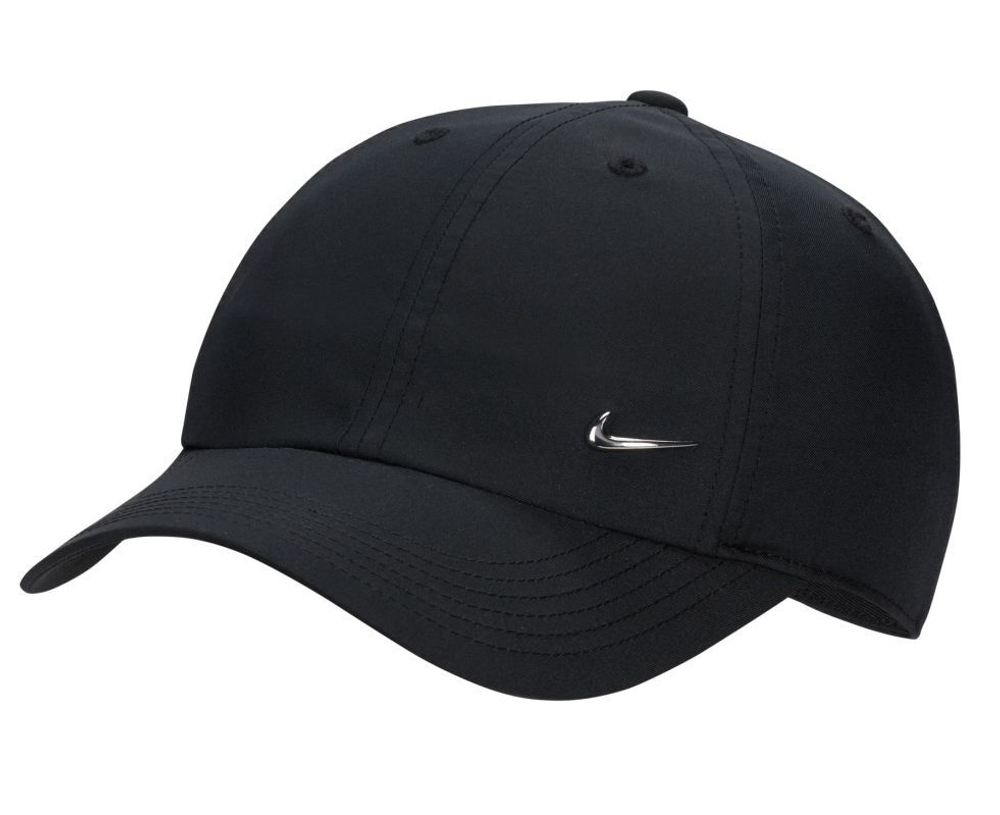 Теннисная кепка Nike Dri-Fit Club Unstructured Metal Swoosh Youth Cap - черный