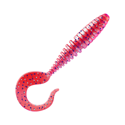 Приманка ZUB-TWIST  90мм(3,5")-5шт, (цвет 130) маджента с блестками
