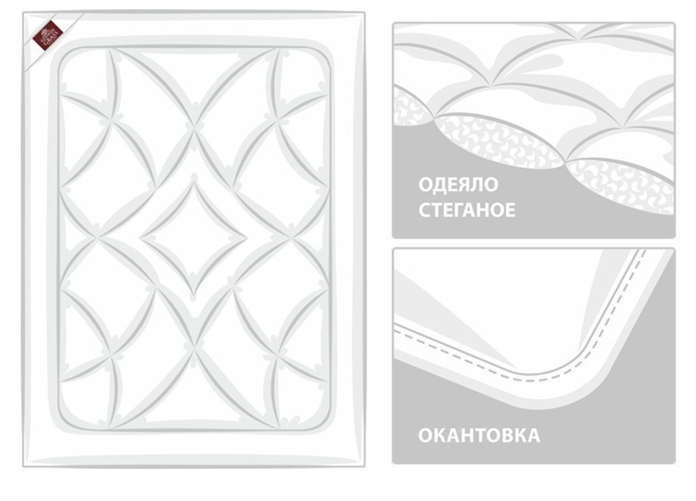 Одеяло легкое German Grass Organic Linen Grass схема