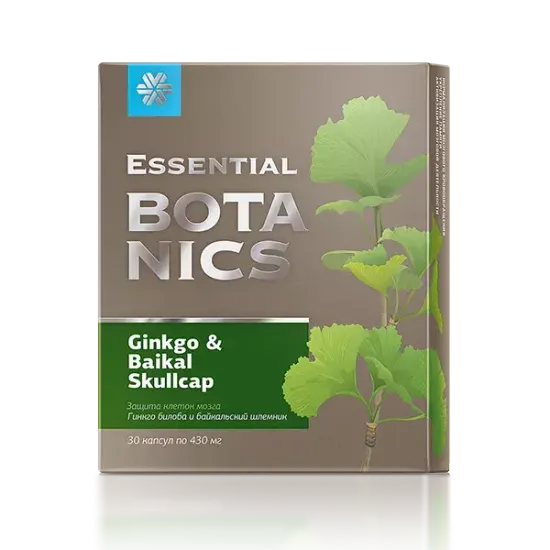 Гинкго билоба и байкальский шлемник Essential Botanics