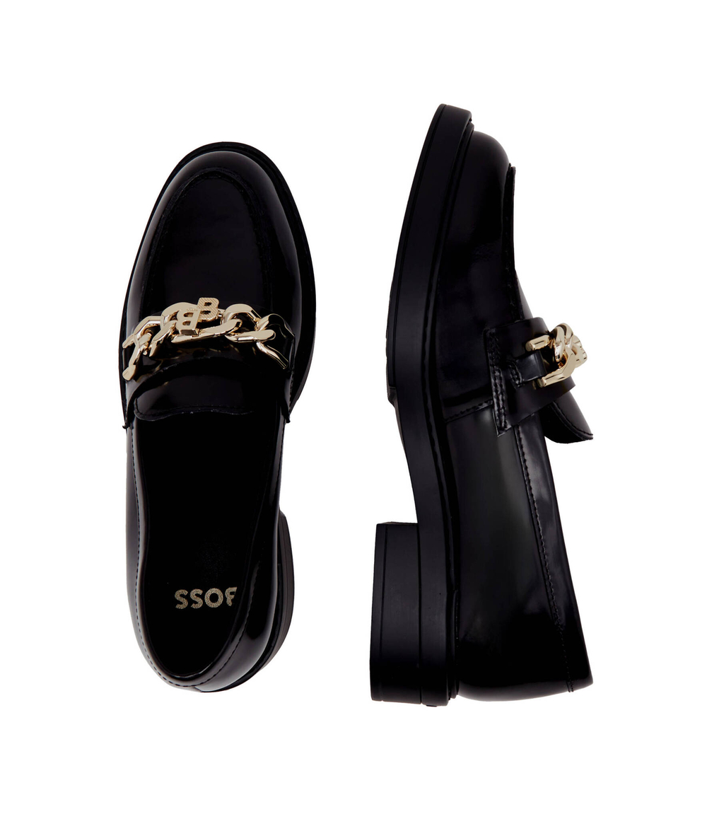 Кожаные мокасины vanity_loafer_aba BOSS BLACK - черный(50504575)
