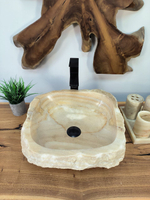 Раковина из оникса Erozy Natural EO-65760 40х40х15 из натурального камня