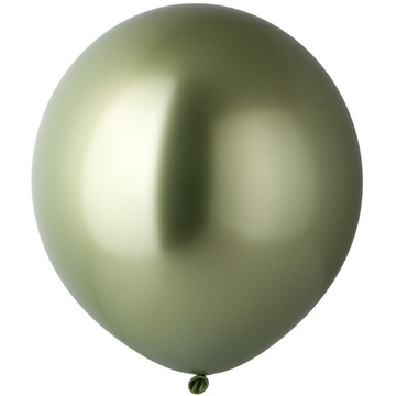 Шар "Цвет Лайм Хром" 60 см на атласной ленте