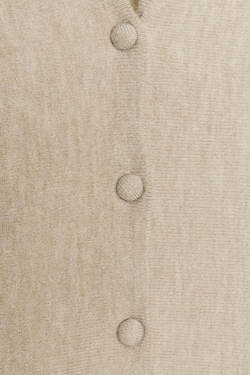 ZARA ТРИКОТАЖНЫЙ КАРДИГАН С БАСКОЙ, БЕЖЕВЫЙ