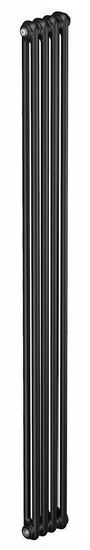 Радиатор Rifar Tubog 2180 - 4 секции трубчатый стальной подключение боковое (Антрацит)