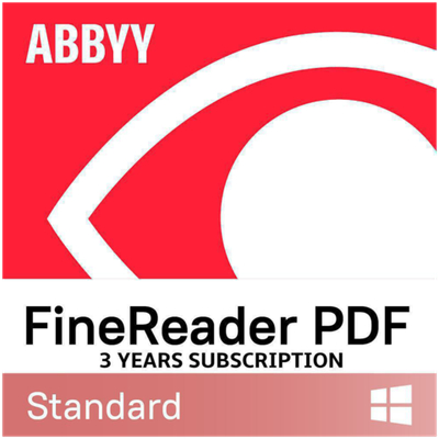 ABBYY FineReader PDF Standard, Single User License (ESD), Subscription, 3y