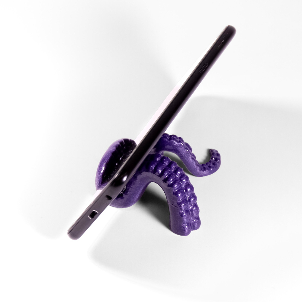 Держатель телефона в виде щупальца осьминога, фиолетовая, 3D печать