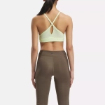 Топ спортивный женский Reebok LUX STRAPPY SPORTS BRA (Салатовый)