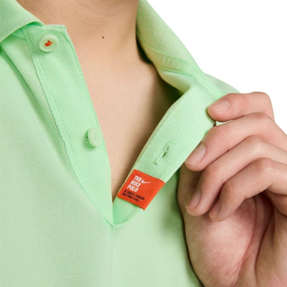 Мужское теннисное поло Nike Rafa Slim - зеленый