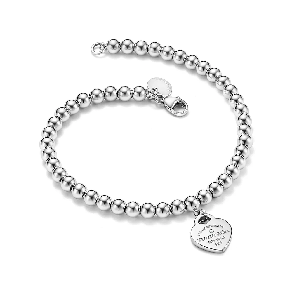 Браслет из серебра с голубой эмалью и бриллиантом 💠Tiffany. В наличии