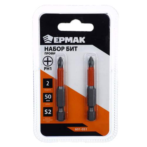 Набор бит ЕРМАК РН1 50мм ПРОФИ сталь S2