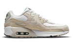 Nike Air Max 90 SE 2 comfortable shock absorption, non-slip, wear-resistant, breathable, lightweight, low-cut casual running shoes, women's sail white