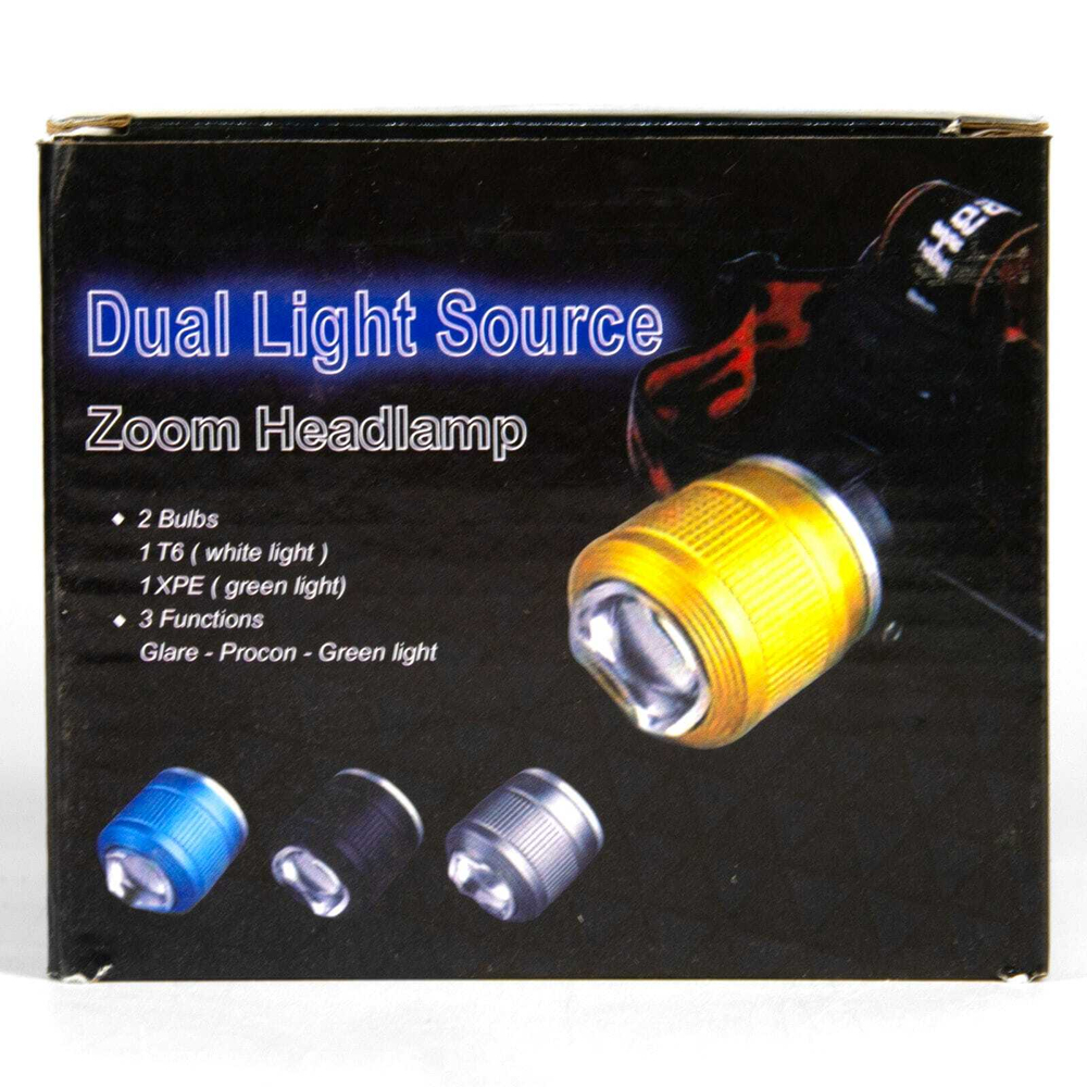 Фонарь налобный FA-2199-4 (+красный свет)