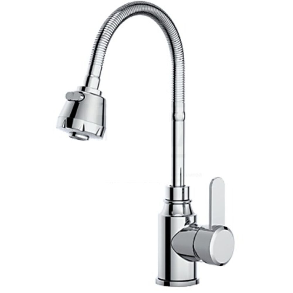 Смеситель для кухни, Frap, гибк излив, с картриджем, сатин, F46993