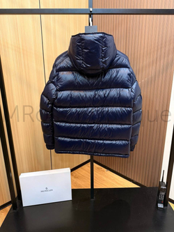 Синий пуховик Moncler Maya премиум класса
