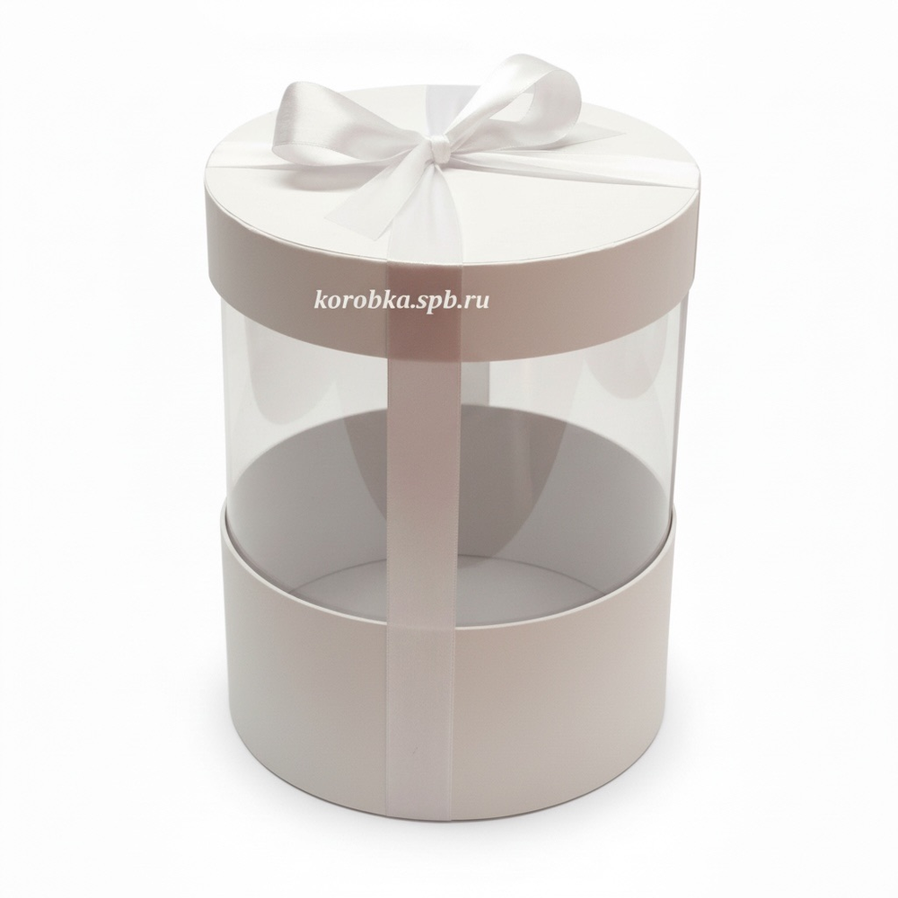 Коробка аквариум 20 см Цвет :Белый .