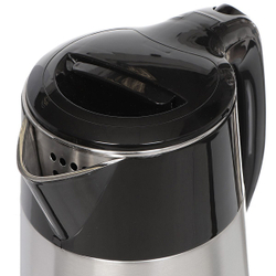 Чайник электрический Lofter, F01, черный, 2.2 л, 1500 Вт, скрытый нагревательный элемент, металл