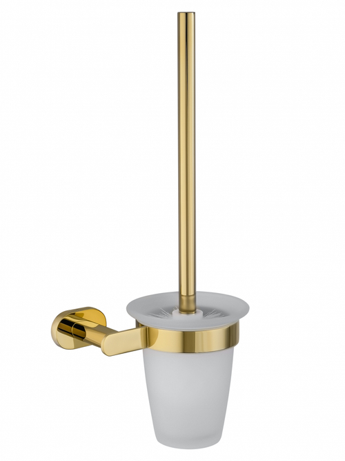 Туалетный ершик в комплекте WONZON & WOGHAND FIRST, Глянцевое золото (WW-8429-LG)