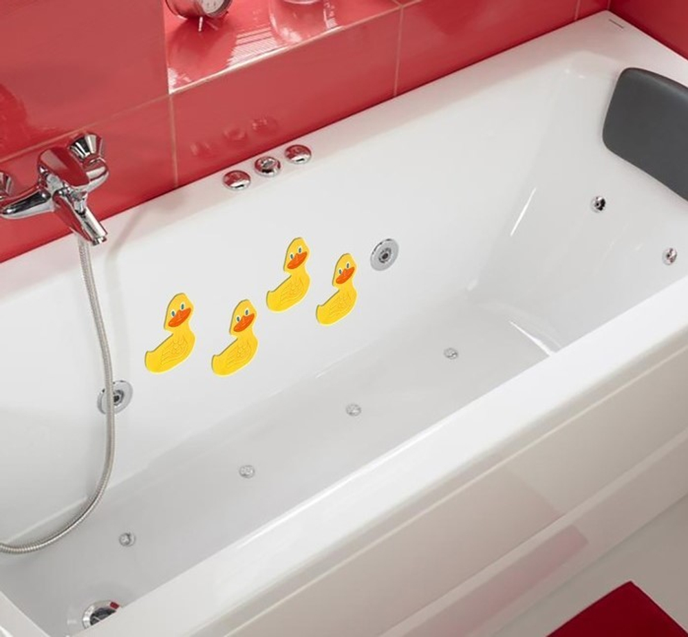 Набор мини-ковриков для ванны детских "Утёнок", 4 шт 648289