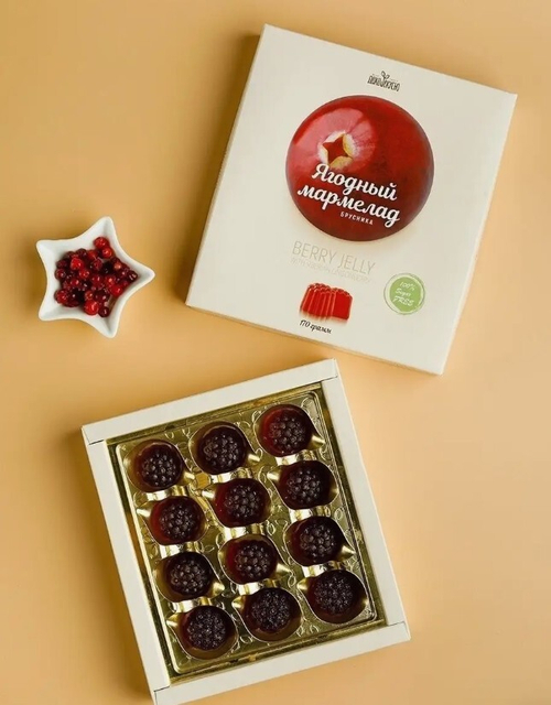 Мармелад Брусничный / 170 г / без сахара / ТМ Дико Вкусно