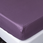 Простынь на резинке Страйп Сатин Однотонный 100% хлопок RR1CT032