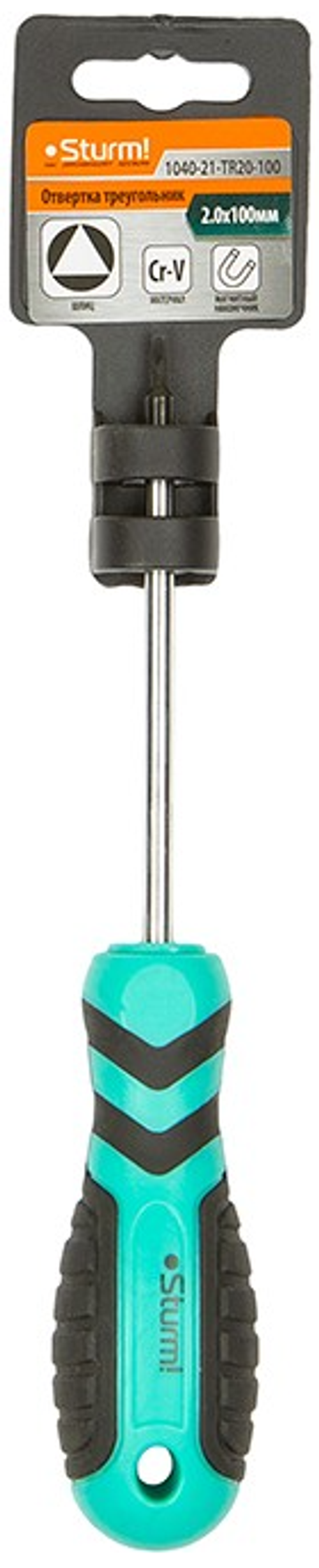 Отвертка шлиц Треугольник магнит.наконеч.,эрго ручка 2,0100мм Штурм