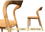 Стул из массива дуба дизайнерский Caro (10 цветов)