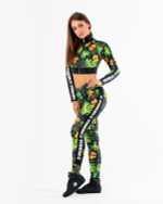 Женская укороченная кофта Nebbia High-energy crop jacket 564 SQ.green