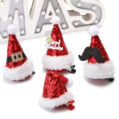 Зажим для волос карнавальный «Колпачки»10х6 см, в ассортименте