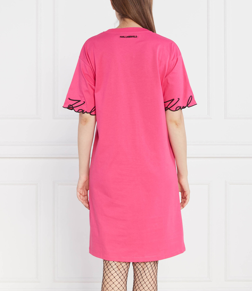 Платье karl signature slv hem Karl Lagerfeld - розовый(235W1357)