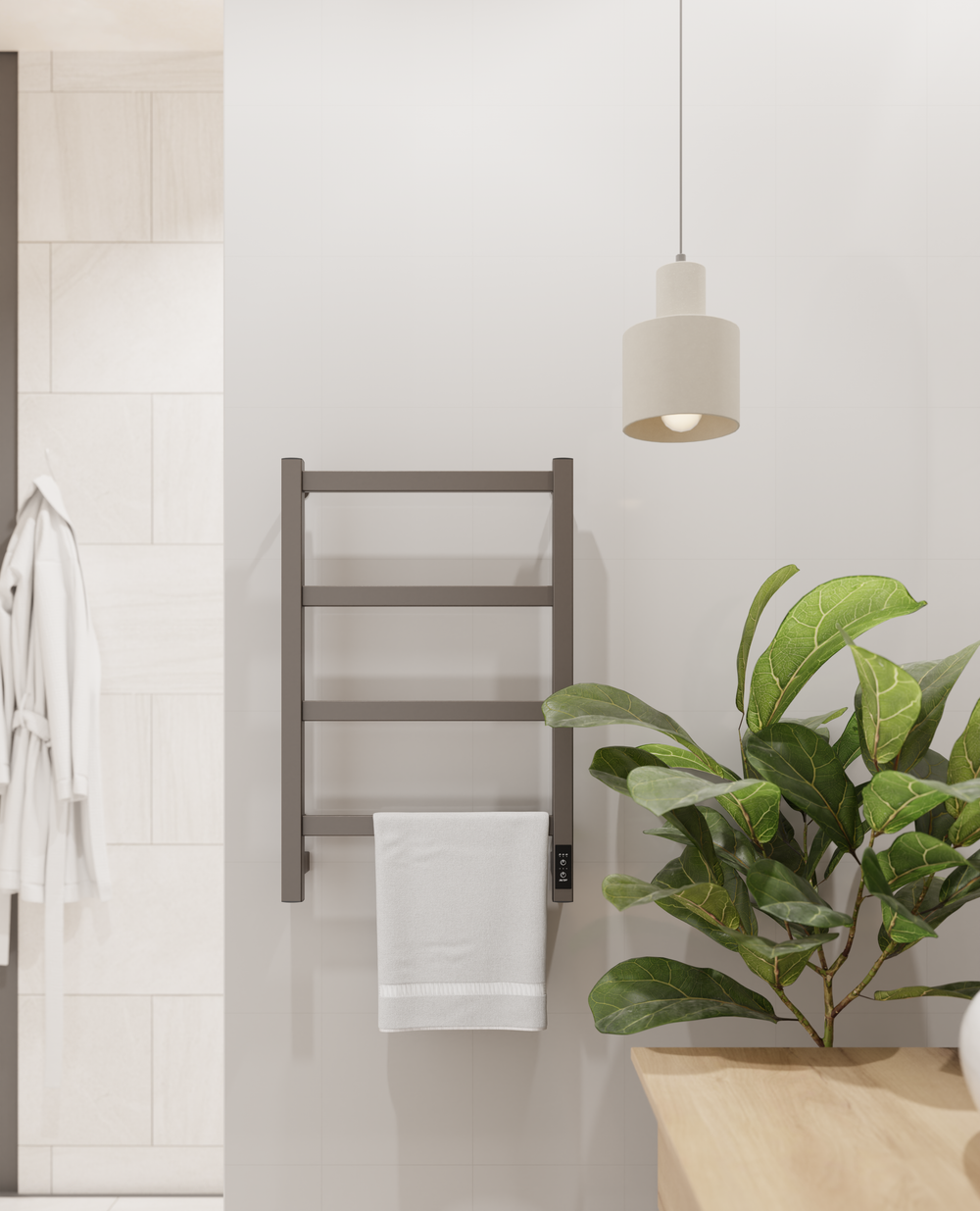 Электрический полотенцесушитель лесенка оружейная сталь 65х40 Entero