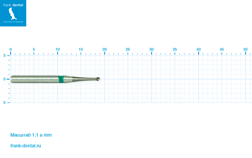 Бор твердосплавный Frank Dental типа FG - C.1S.008.FG