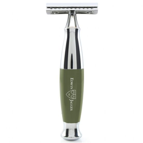 Т-образная бритва (станок) Edwin Jagger R368CRSR,  темно-зеленого цвета