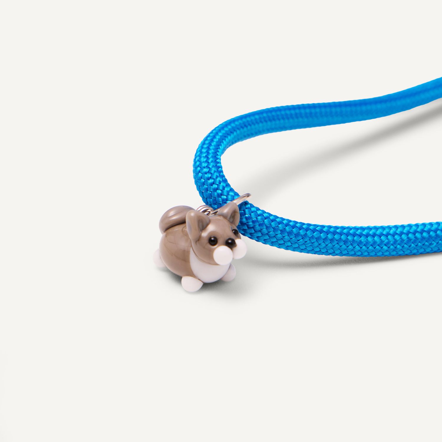 Колье Knitted Cutie Necklace - Blue Bicolor Cat