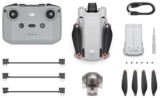 Квадрокоптер DJI Mini 3 Pro (DJI RC-N1), серый