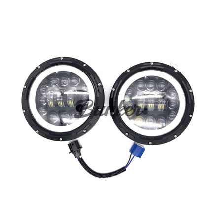 Диодные фары Лада Нива (15 Led + круг ДХО)