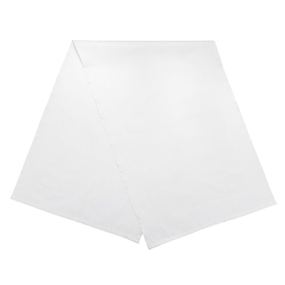 Дорожка на стол классическая белого цвета из хлопка из коллекции Essential, 53х150 см