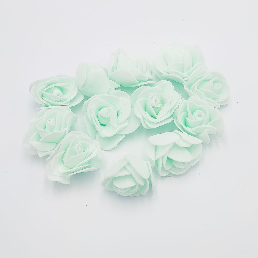 `Цветы из фоамирана 35 мм, цвет: 10 мятный зеленый