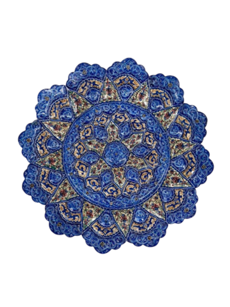 Тарелка минакари ручной работы из Исфахана (25 см) 1812202544 Иран