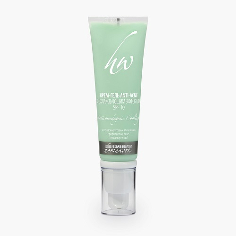 Крем-гель для лица Anti-acne с охлаждающим эффектом Premium Homework 75мл