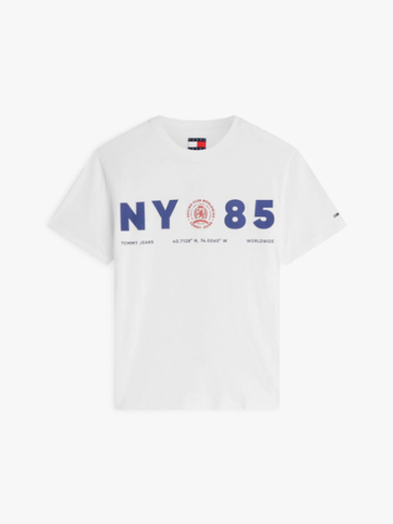 Футболка Tommy Jeans Relaxed Fit NY 85 Ecru