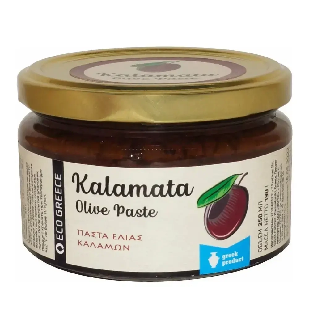 Паста из оливок Каламата EcoGreece, 190г