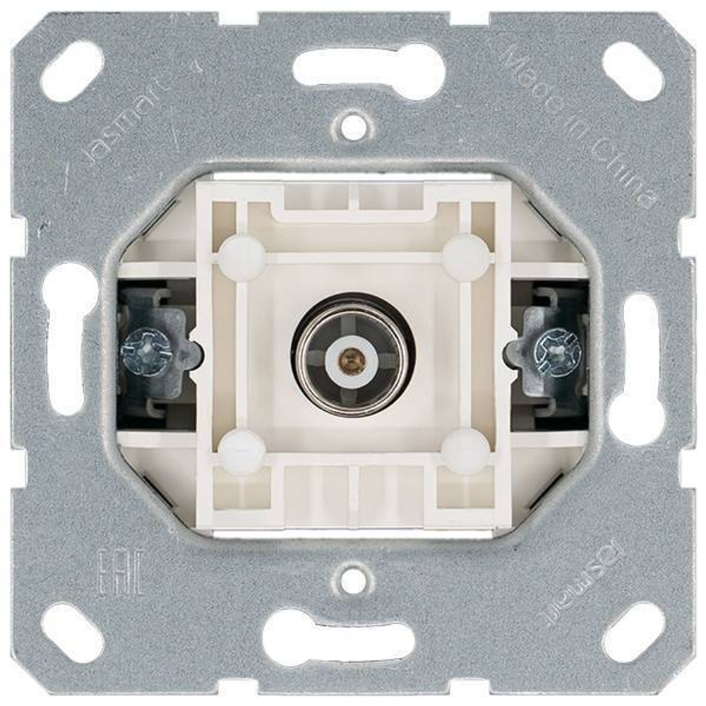 Розетка TV Φ9.5mm оконечная с накладкой, цвет Мокко