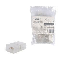 UTC-Q220 K14-B67-RGB CLEAR 025 POLYBAG Соединитель контактный прямой для светодиодных лент RGB 220В 5050 12-14мм. 4 контакта. цвет прозрачный. 25 штук в пакете